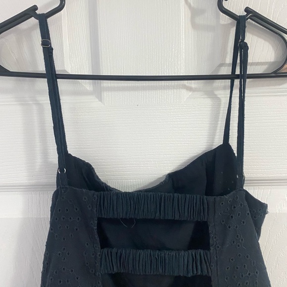 Free People Green/black corset Salvador balletcore chic romantic midi dress M - Picture 10 of 13